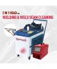 2 In 1 Head 1000W 1500W 2000W 3000W Mobile Laser Welding Machine with Weld Seam Cleaning Function